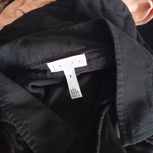 Black Long-Sleeve V-Neck Blouse - Lightweight Women's Top - Picture 8 of 8